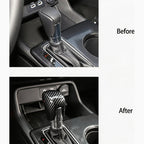 🚗🏎️ Couvre-levier de vitesse Honda Civic 2018-2025 – ABS effet carbone, installation adhésive sans outils, 2 couleurs : Noir & Rouge – Protection & Style pour l'intérieur ✨