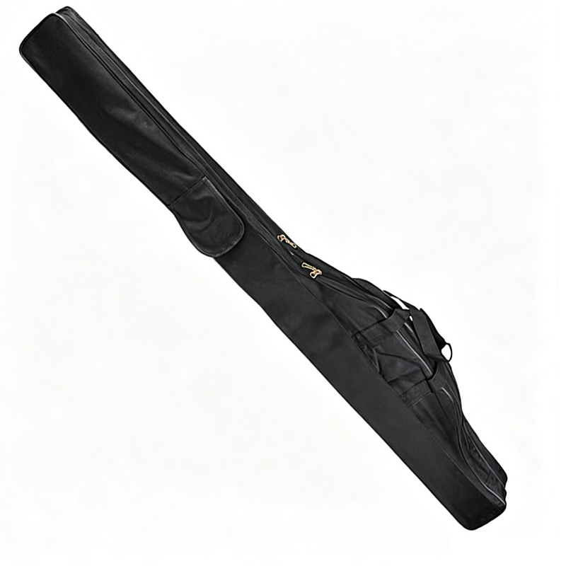 🎣 🧳 Sac de Transport Canne à Pêche Grande Capacité - 3 Compartiments | Tissu Oxford 420D | Grande Ouverture | Pliable | Bretelles Réglables | 1,3/1,5 m | Vert Militaire, Noir & Camouflage 🐟