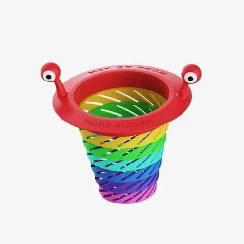 🧽✨ Filtre d'Évier de Cuisine – Design Monstre Pliable | Grande Capacité | Trous de Drainage Rotatifs | Poignée Intégrée | Lavable au Lave-Vaisselle | Idéal pour Résidus, Restes & Déchets 🍽️🌀