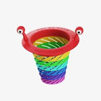 🧽✨ Filtre d'Évier de Cuisine – Design Monstre Pliable | Grande Capacité | Trous de Drainage Rotatifs | Poignée Intégrée | Lavable au Lave-Vaisselle | Idéal pour Résidus, Restes & Déchets 🍽️🌀