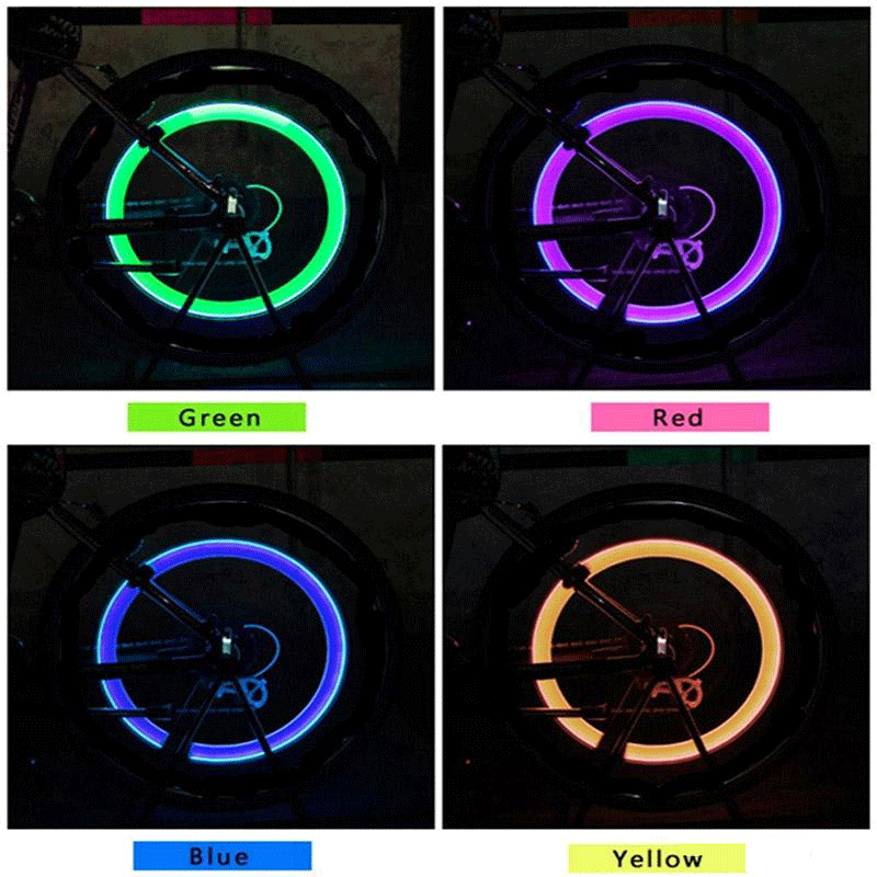 🚗💡 Lumières de Roue LED avec Capteur de Vibration | S'allument en Mouvement | Visibilité Nocturne | Résistantes à l'Eau et Faciles à Installer | Pour Vélos, Motos et Voitures 🏍️