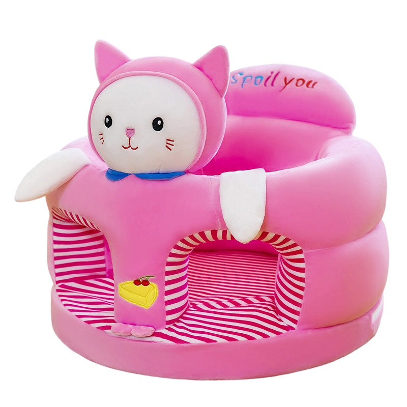 🧸 Siège de Support Doux pour Bébés – Aide à l'Assise | Rembourrage Enveloppant | Base Antidérapante | Velours Doux | 40 × 40 × 40 cm 👶✨