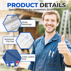 🖊️ Marqueur à Peinture à Séchage Rapide | 🛠️ Pointe Longue de Précision de 20 mm | 📏 Idéal pour Trous Profonds, Bois, Métal et Plastique | 💧 Résistant à l'Eau et à la Décoloration | 🎨 5 Couleurs Disponibles