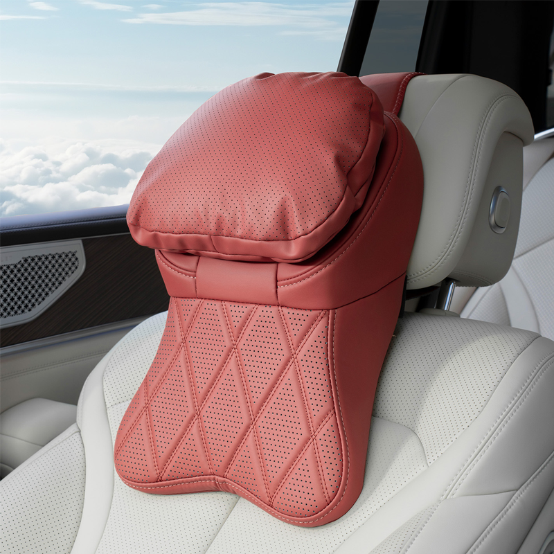🚗 Appuie-tête de voiture en mousse à mémoire de forme | Support ergonomique 3D pour les cervicales et les épaules 🛡️ | Confort absolu pour la conduite quotidienne et les longs trajets 🛣️ | Cuir PU respirant de première qualité ✨