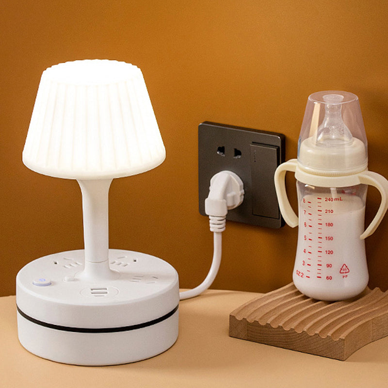 💡 Lampe de Chevet Multifonction | Prises CA et Recharge USB-C Intégrées 🔌 | Idéale pour Chambre et Bureau, Gain de Place 🛏️ | 3 Températures de Lumière 🌟