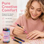 Lot de 6 Stylos Nail Art Double Pointe 💅 | 24 Couleurs Vibrantes 🎨 | Traits Précis et Remplissage Fluide ✨ | Idéal pour Manucure DIY 💖