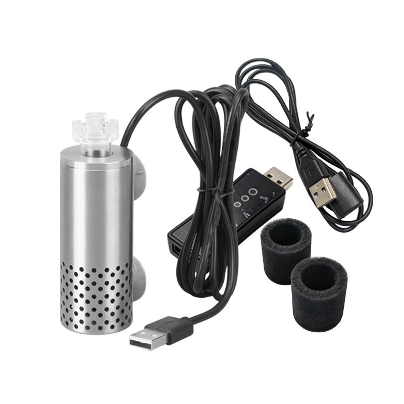 🐠✨ Écumeur de Surface USB pour Aquarium | Élimine le Film et les Débris 💧, Débit 90 L/H & Fixation à Ventouses 🫧 | 5V, 0,5W & Design Compact 🐟