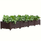 🌱🪴 Jardinière Modulaire pour Potager et Plantes | Arrosage Automatique 💧, Drainage & Structure Stable 🛡️ | PP Renforcé ☀️ | 6 Formats pour Jardin et Balcon