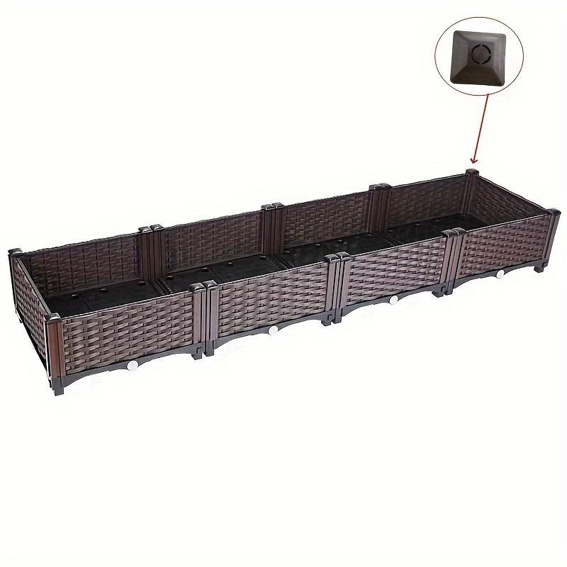 🌱🪴 Jardinière Modulaire pour Potager et Plantes | Arrosage Automatique 💧, Drainage & Structure Stable 🛡️ | PP Renforcé ☀️ | 6 Formats pour Jardin et Balcon