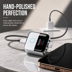 🔋 Protection de Charge USB-C Intelligente | ⚡ Puissance jusqu'à 140W | 📊 Affichage LED en Temps Réel | 🔌 Arrêt Automatique à Pleine Charge | 🌡️ Contrôle de la Température | Pour Smartphones, Tablettes et Ordinateurs Portables