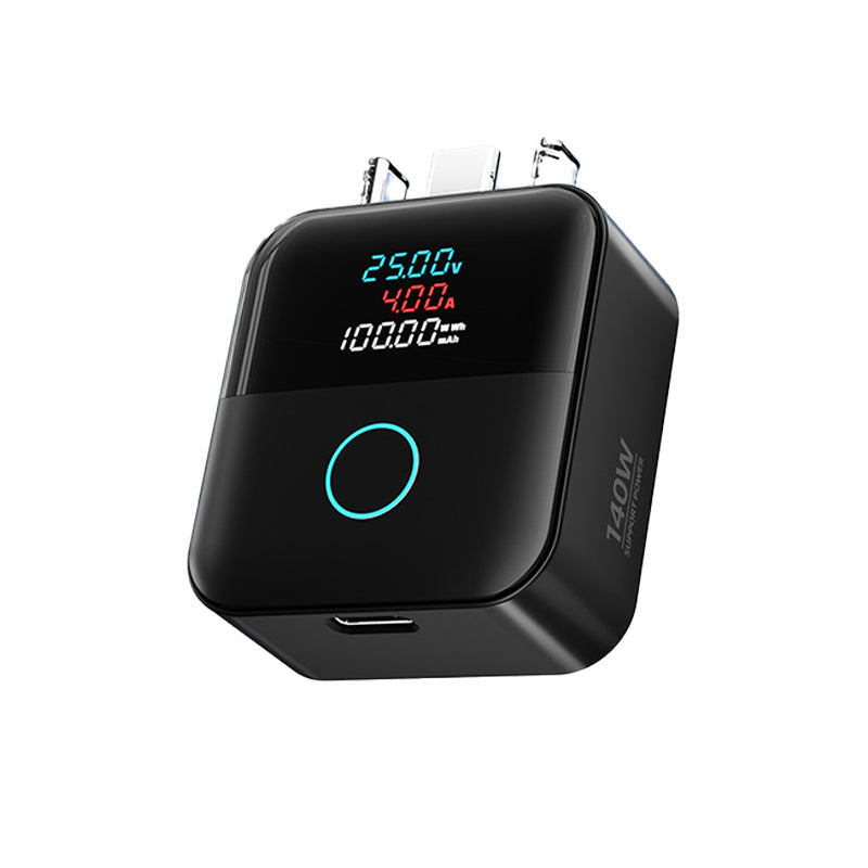 🔋 Protection de Charge USB-C Intelligente | ⚡ Puissance jusqu'à 140W | 📊 Affichage LED en Temps Réel | 🔌 Arrêt Automatique à Pleine Charge | 🌡️ Contrôle de la Température | Pour Smartphones, Tablettes et Ordinateurs Portables