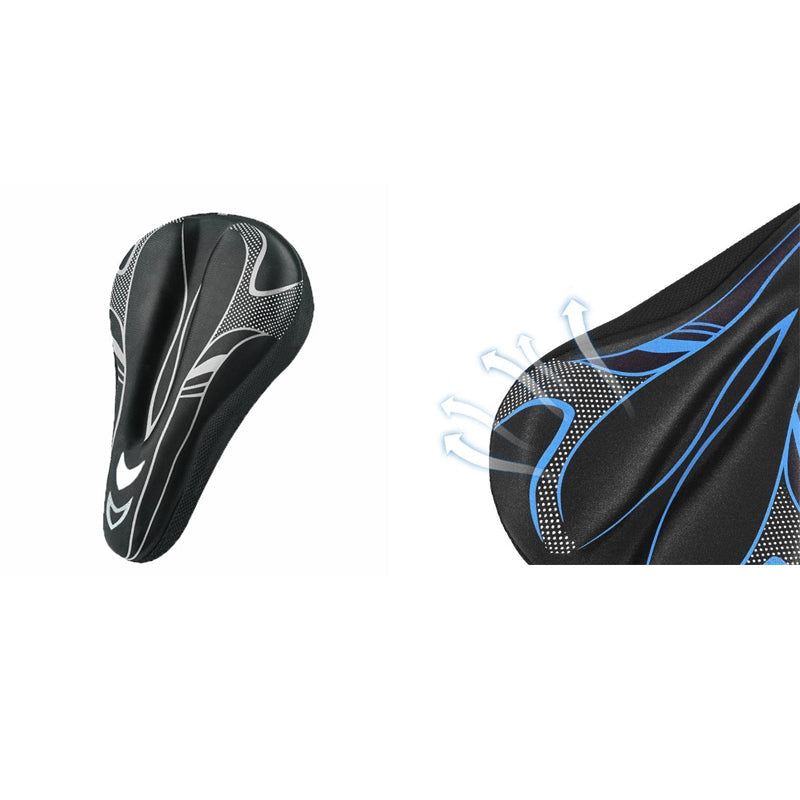 🚴 Housse de Selle de Vélo Imperméable en Mousse à Mémoire de Forme | Silicone Haute Densité ☁️ | Ergonomique et Respirant 🌬️ | Cuir PU Antidérapant 🛡️