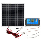 ☀️ Kit Panneau Solaire Portable Étanche – Haute Conversion Énergétique | Contrôleur Intelligent 10A/20A/100A | Résistant aux Intempéries | Compact & Léger | Pour Camping & Hors Réseau 🌿⚡
