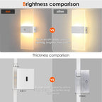 💡 Lampe Murale Rechargeable avec Détecteur de Mouvement | Lumière Réglable et 3 Teintes | Installation Polyvalente pour Couloir, Escalier et Armoire | 22 ou 27 cm 🔋
