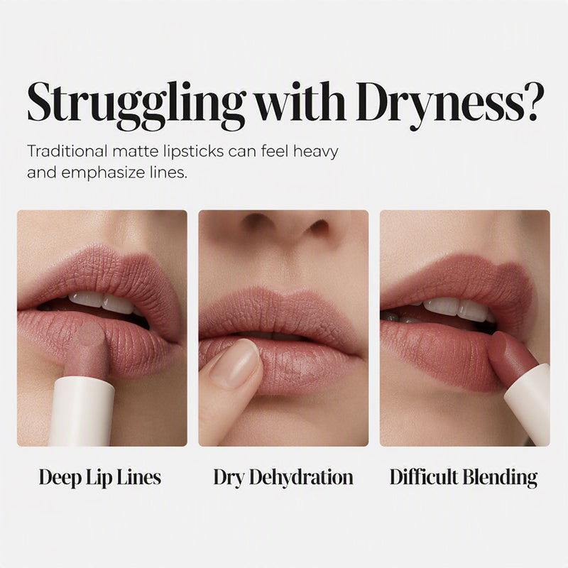 💄✨ Rouge à Lèvres Mousse 2-en-1 Lèvres et Joues | Applicateur Éponge Douce | Effet Velours Mat Doux | 2,5 g | 3 Teintes