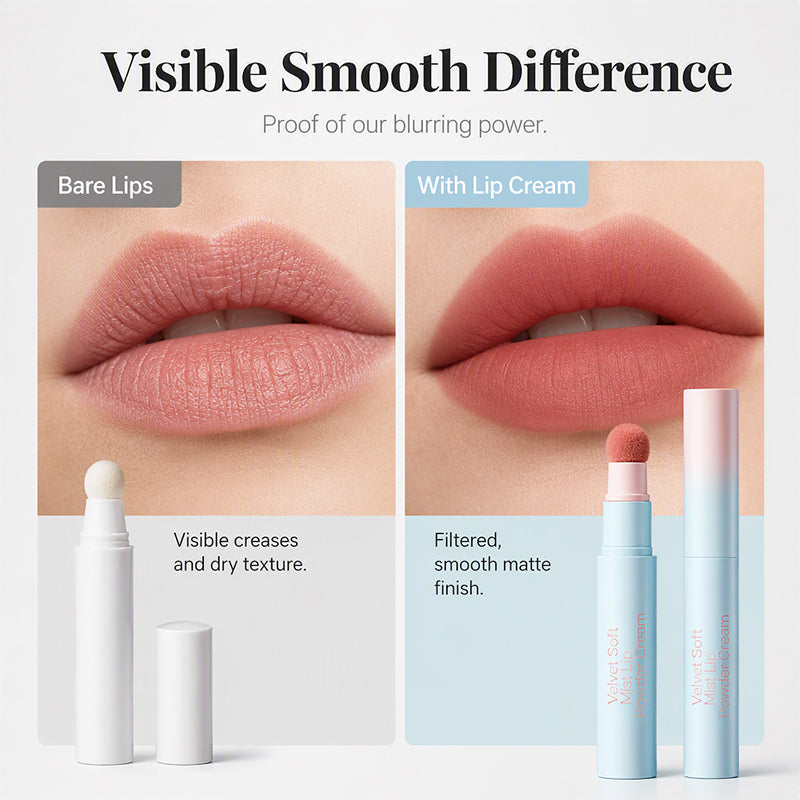 💄✨ Rouge à Lèvres Mousse 2-en-1 Lèvres et Joues | Applicateur Éponge Douce | Effet Velours Mat Doux | 2,5 g | 3 Teintes