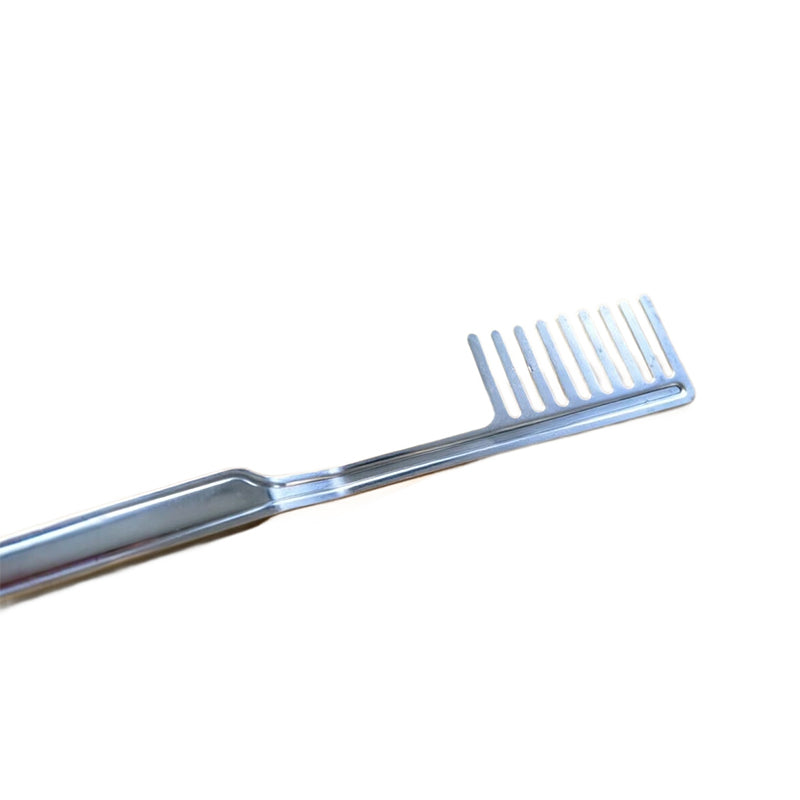 Cuillère à Spaghetti en Acier Inoxydable 🍝 | Design Peigne Antidérapant 🍴 | Prise Sûre et Contrôle Facile ✋ | Manche Épaissi Anti-brûlure 🛡️