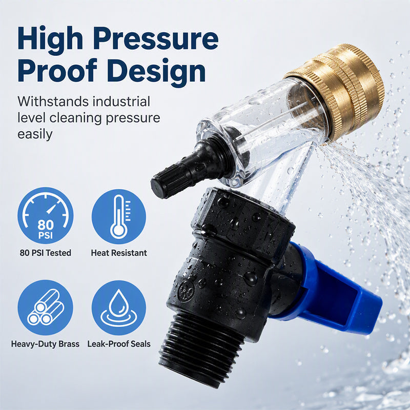 🔧Outil de Détartrage pour Chauffe-eau | 🚿 Nettoyage Rapide Sans Démontage | 💧 Élimine Calcaire et Sédiments |⚙️Raccords en Laiton Robustes