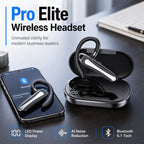 🎧 Oreillette Bluetooth Mono avec Serre-Tête Réglable | Double Microphone Anti-Bruit pour Appels Cristallins 🎙️ | Rotation à 180°, Droite ou Gauche 🔄 | IPX5 et Étui de Chargement 500 mAh 💦 | Idéal pour le Travail, les Réunions et les Voyages 🚗