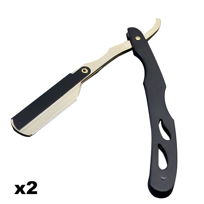 🪒 Rasoir de Barbier Pliant en Métal | Pivot Ergonomique à 270° 🔄 | Chargement Rapide des Lames par Clip ⚙️ | Rasage de Précision à Domicile ✨ | Plié Environ 14 cm · 60 g 📏