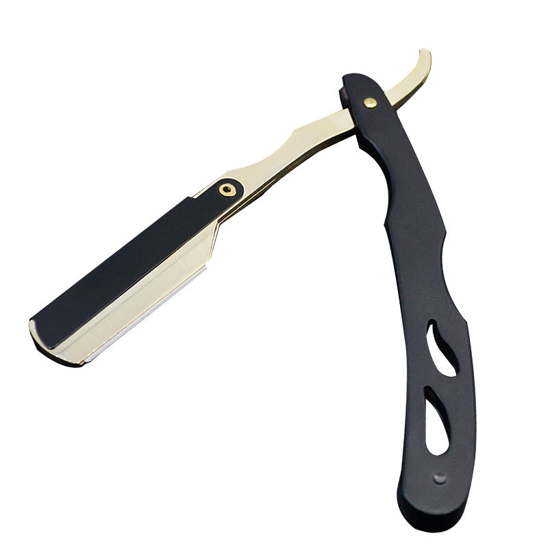 🪒 Rasoir de Barbier Pliant en Métal | Pivot Ergonomique à 270° 🔄 | Chargement Rapide des Lames par Clip ⚙️ | Rasage de Précision à Domicile ✨ | Plié Environ 14 cm · 60 g 📏