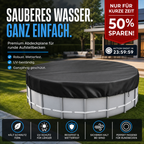 🏊 Bâche de Piscine Imperméable en Tissu Oxford 210D – Protection Robuste Anti-UV & Poussière, Piscines Hors Sol – 5 Tailles : 210–750cm 🛡️
