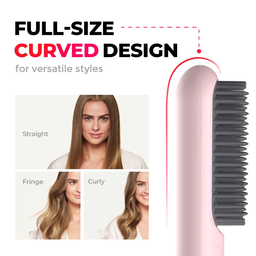 Brosse lissante chauffante pour femme