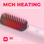 Brosse lissante chauffante pour femme